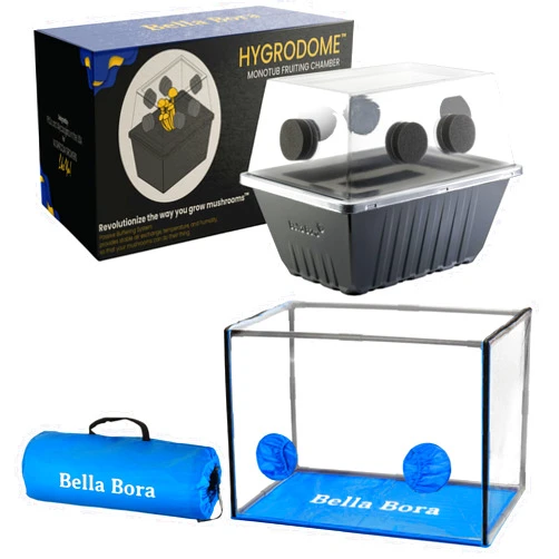 Bella Bora Still Air Box Mycology V1 Large and HygroDome Mushroom Monotub Mushroom Grow Kit Bundle