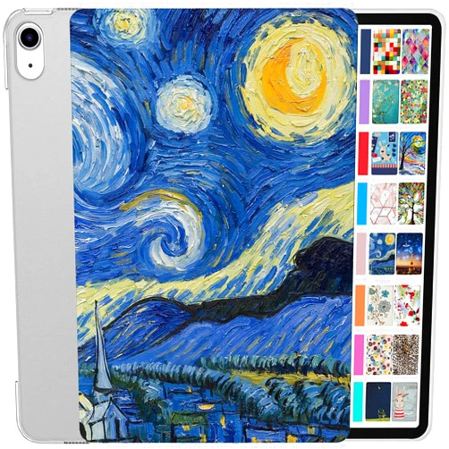 DuraSafe Cases Compatible with iPad 2022 10.9 inch 10th Gen Case A2696 A2757 A2777 MPQ13LL/A MPQ33LL/A MPQ03LL/A MPQ23LL/A MPQ93LL/A MPQC3LL/A MPQ83LL/A MPQA3LL/A MQ6K3LL/A MQ6L3LL/A - Starry Night