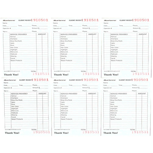 Check Pads Marianna Deluxe Salon Stylist Beauty Shop Check Pads 5'x3' White 6 x BK-08821W