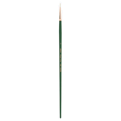 Silver Brush Limited 1000 Grand Prix Round Brush for Oil Paintings, Size 0, Long Handle