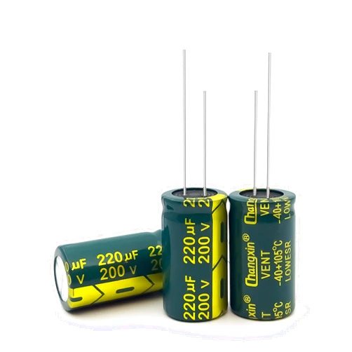 XUGERIP 5 PCS 200V 220UF Electrolytic Capacitor, High Frequency Aluminum Electrolytic Capacitors for Refrigerator, TV, LCD Monitor