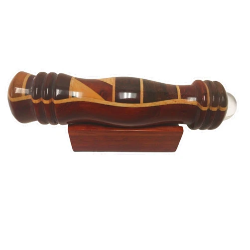 N and J N & J Kaleidoscope Teleidoscope in Padauk Wood, 4 1/2 Inch, Inlaid Woods of Padauk, Ebony, Teak and Jalneem. Handcrafted in U S A !