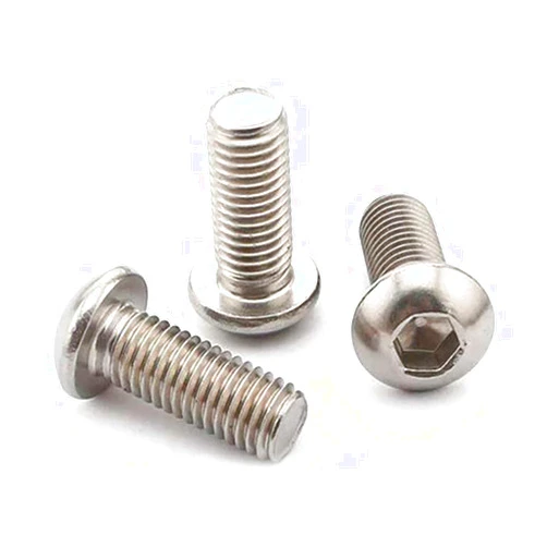 Histure 50 Pcs 1/4-20 x 1 Button Head Socket Cap Bolts Screws,304 Stainless Steel 18-8,Allen Socket Drive,Bright Finish,Fully Machine Thread (1/4-20 x 3/4 50pcs)