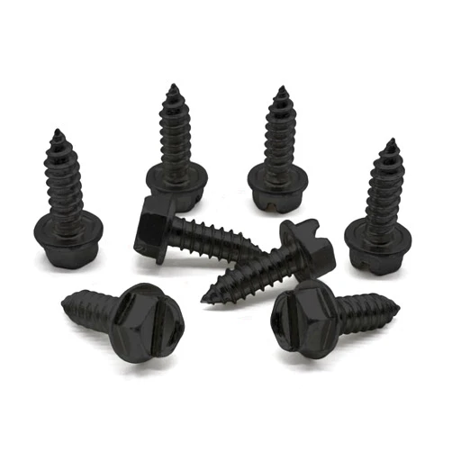 BoltsandNuts.com 8 Pack License Plate Screws for Front and Back License Plates and License Plate Frames and Covers on Cars, Trucks, SUVs - Rust Resistant, 14x3/4