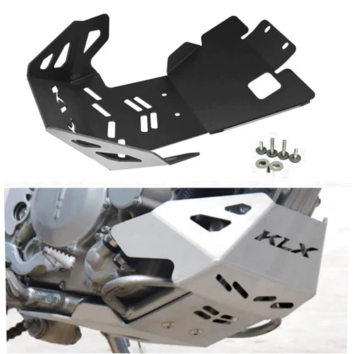 GYUKSIA Front Skid Plate Engine Mud Guard Cover Compatible with KLX250 /250S/250R KLX300 KLX300R KLX300SM D-Tracker/X (Black)