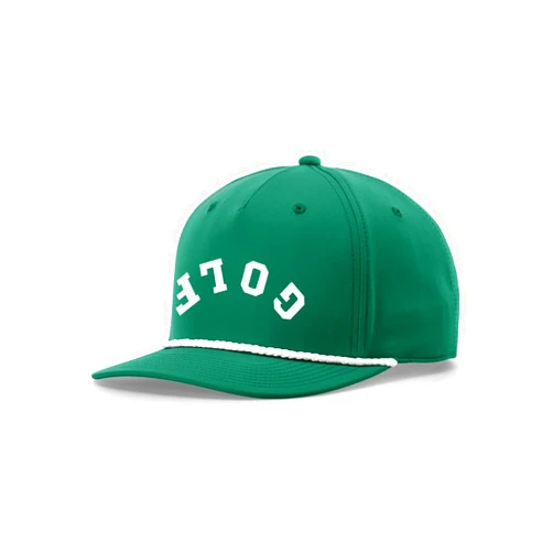 Trenz Shirt Company Men's Golf Hat 5 Panel Classic Rope Snapback Trucker Hat - Arched Upside Down Golf Design