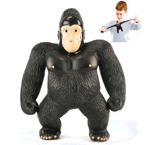Nasidear Stretch Gorilla Figure,Stretch Gorilla for Twisting Pulling Bending,Stretchy Gorilla Action Figure for Kids Child Boys Girls