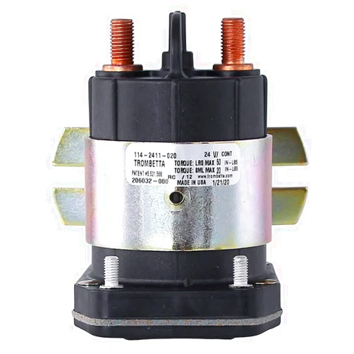 RAREELECTRICAL New 24 Volt 4 Terminal Solenoid 225 Amp Continuous Duty Rareelectrical Compatible With Trombetta 114-2411-020
