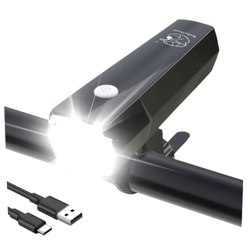 Xhtechnology Bike Light - Built-in GPS Item Finder, Compatible with Apple Find My App, 1200 Lumens Rechargeable Bike Lights, Bike Lights for Mountain, Road, Night Riding