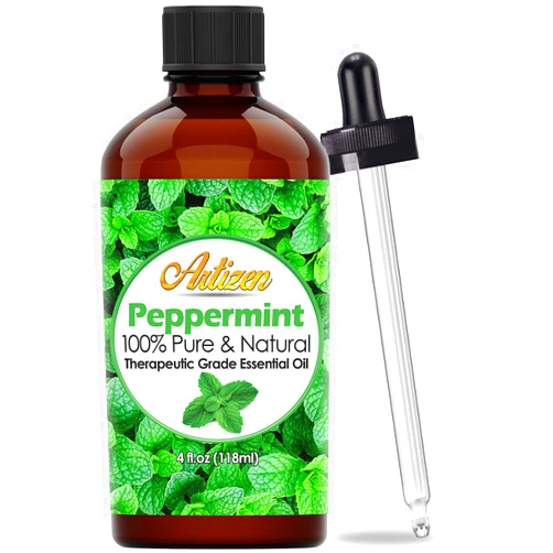 Artizen 4 Fl Oz Peppermint Essential Oil – Pure & Natural Peppermint Oil for Diffuser and Aromatherapy – Includes Dropper