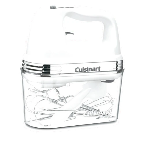 Cuisinart HM-90S Power Advantage Plus 9-Speed Handheld Mixer with Storage Case, White