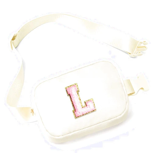 YOOLIFE Gifts for Girls Teen Girls - Initial Crossbody Bag for Girls Teens Belt Bag Fanny Pack, Personalized Trendy Stuff Birthday Gifts for Teen Girls Kids