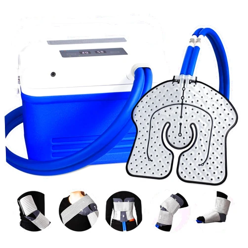 Fuptos Cold Therapy Machine, Ice Machine for Knee and Shoulder After Surgery, Digital Timer & Quiet Pump, Cryotherapy Machine with Universal Ice Pad for Knee, Shoulder, Hip, Leg and Hip