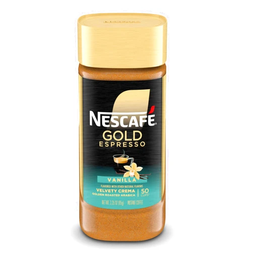 Nescafe Gold Espresso Vanilla Flavored Instant Coffee, 3.5 Oz 3.35 oz