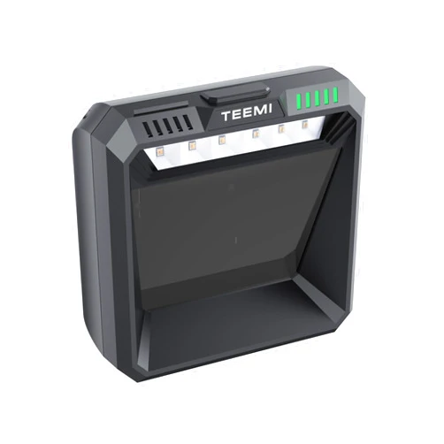 TEEMI 2D QR Handsfree Barcode Scanner One Megapixel High Resolution Sensor with Global Shutter, USB Wired Virtual COM Port Omni-Directional QR Area Imager for Retail Kiosk Pharmacy