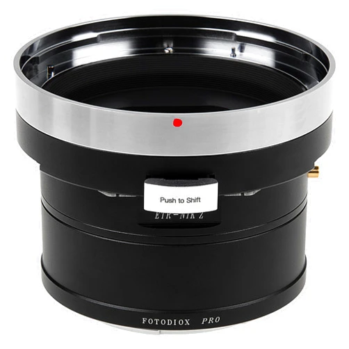 Fotodiox Pro Lens Mount Shift Adapter - Compatible with Bronica ETR Mount Lens to Nikon Z-Mount Mirrorless Camera Body