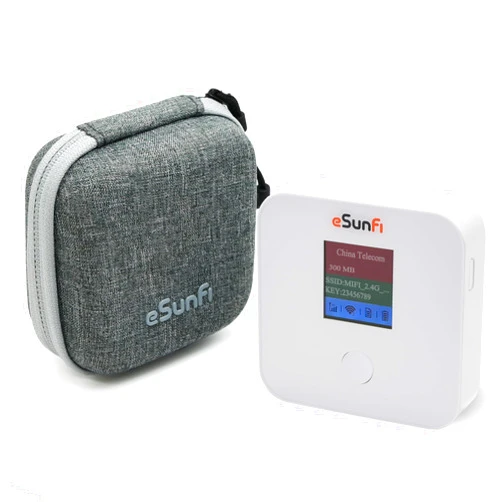 Sunhans eSunFi eSIM Mobile WiFi Hotspot Router | Sunhans Portable 4G LTE Mobile WiFi Hotspot Pocket Router for Travel, International Business | No SIM Card Needed | Workable in Global 200+ Countries
