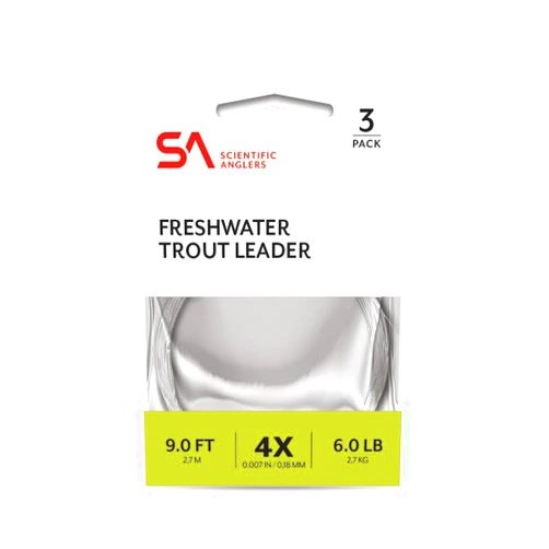 Scientific Anglers Freshwater Nylon Leaders 3 Pack