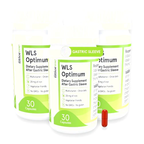 FitForMe Bariatric Multivitamin, Tailored for Gastric Sleeve Surgery – One-a-Day Capsule, 3-Month Supply, 90 Count, Easy-to-Swallow WLS Optimum Capsule, Scientifically Formulated – for Men & Women