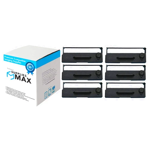 SuppliesMAX Compatible Replacement for Nukote PM301 Purple P.O.S. Printer Ribbons (6/PK) - Replacement to ERC-27P / 29001P