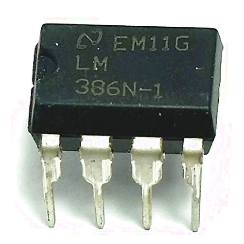 Juried Engineering LM386N-1 LM386 Wide Input Voltage Low Power Audio Amplifier with Internal Gain DIP-8 Breadboard-Friendly (Pack of 3)