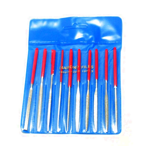 Oudtinx Mini Diamond Needle File Set (10 Piece),2mm x 100mm