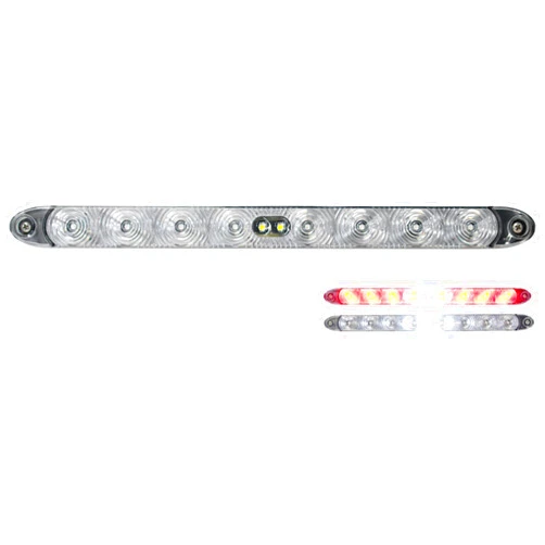 TecNiq, Inc T15 Low Profile Stop/Tail/Turn Light with Reverse Clear Lens