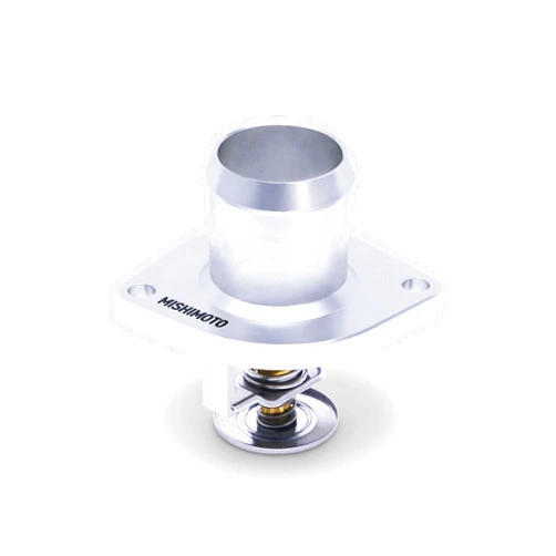 Mishimoto MMTS-F2D-03FH High-Temperature Low Temp Thermostat & CNC Housing Compatible With Ford 6.0 Powerstroke 2003-2007