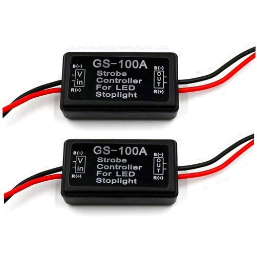 FXC 2x 24W Flash Strobe Controller Flasher Module for LED Brake Light Tail Stop Light 12-30V