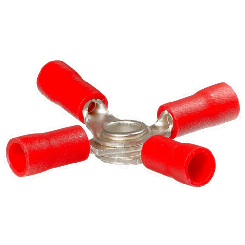 Morris Products 12178 Vinyl Insulated 4-Way Connectors 22-16, 100-Pack
