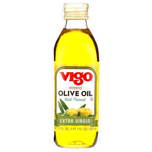 Vigo extra virgin light olive oil, cold pressed, 17-fl. oz., glasss bottle