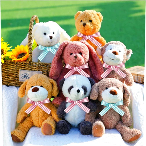 Civaner 7 Pcs Stuffed Animals Bulk 12.5 Inch Cute Soft Animal Plush Toys for Kids Birthday Gifts Baby Shower Party Decorations (Jungle)