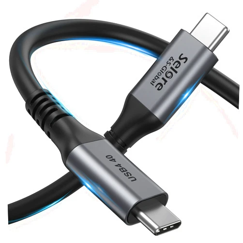 Selore&S-Global USB 4 Cable 6Ft/1.8M, 40Gbps USB C Cable,USB C Monitor Cable for Single 8K/Dual 4K, 100W USB C Charging Cable Compatible for USB 3/4 for Laptop,MacBook,Docking Station.etc