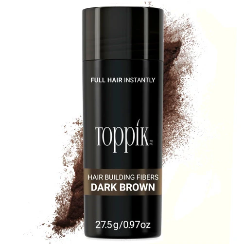 Toppik Hair Building Fibers, Fill In Fine or Thinning Hair Instantly Thicker, Fuller Looking Hair 9 Shades,4 size options