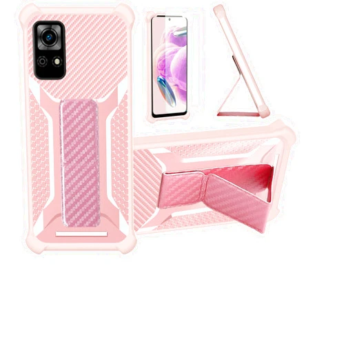 Bojioderf Case Compatible for PCD P65 US Bengal Phone Case Cover [with Tempered Glass Screen Protector] Hybrid Case [Folding Support Magnetic] [Frosted Anti-Fingerprint] Pink
