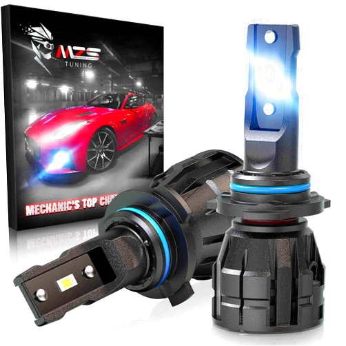 MZS 9006 Bulbs, 9006 HB4 Light bulbs 9006 Fog Light with fan 500% Brighter-Pack of 2