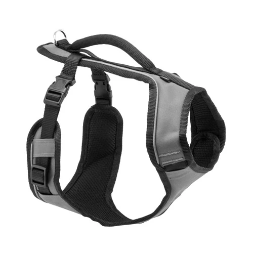 PetSafe EasySport Dog Harness - Padded, Adjustable Dog Harness with Control Handle and Reflective Piping - Great for Active Dogs - from the Makers of the Easy Walk Harness - Large, Charcoal