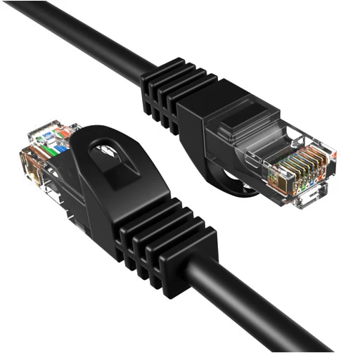 Cables Direct Online Cat5e 200FT Network Ethernet Patch Cable, 350Mhz Internet Wire, Compatible with PC, Laptop, Modem, Router, TVs, Printer Cord, Consoles for Home and Office, Black