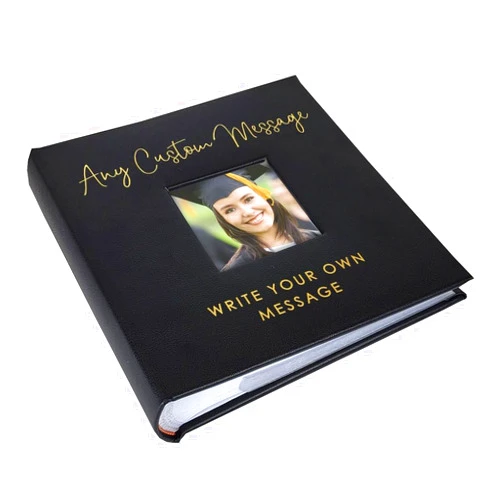 GiftsForYouNow Personalized Photo Album, Custom Engraved Picture Album, Holds 200 4