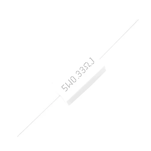 Chanzon 10pcs 5W Ceramic Cement Resistor 0.33 Ω ohm ±5% Tolerance Wirewound Induction 0.33R