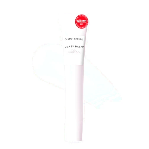 Glow Recipe Glass Balm Lip Treatment - 12Hr Hydrating Lip Balm & Moisturizer with Hyaluronic Acid to Smooth, Plump & Protect from Dryness, High Shine Finish - Clear Tint, Ice Bingsoo (15 ml)