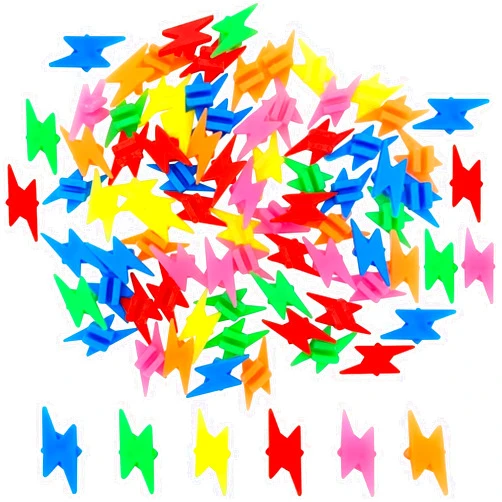 Calsgkspray 72Pcs Colorful Z-Shaped Bike Spoke Beads,Pretty Mixed Color Small for Bicycle Wheel Spoke Decorations,Bike Components and Parts,Parts and Components