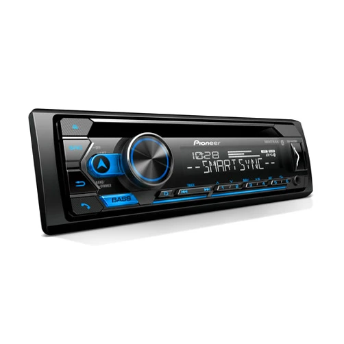Pioneer DEH-S4220BT Single-Din Bluetooth CD Receiver with USB/AUX Inputs, Pioneer Smart Sync, and Hands-Free Calling for Enhanced In-Car Audio Experience