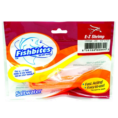 FishBites EZ Shrimp - Fast Acting - Orange