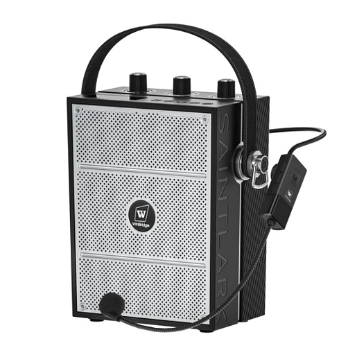 HW HAOWORKS 40W S98 Wireless Voice Amplifier Portable Bluetooth 5.3 PA System with UHF Wireless Mic Headset and Belt, Megaphone Speaker and Microphone Set for Teachers, Indoor/Outdoor Events