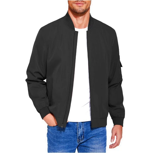 COOFANDY Men's Lightweight Bomber Jacket Casual Fashion Windbreaker Flight Zip Up Jackets Outdoor Coat