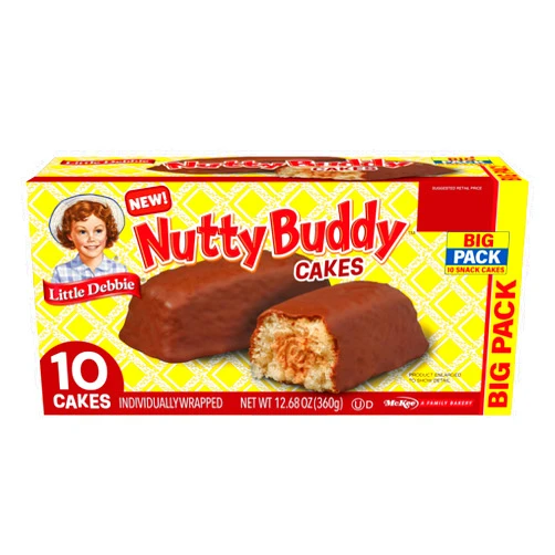 Little Debbie Nutty Buddy Cake Big Pack, 12.68 Oz Box
