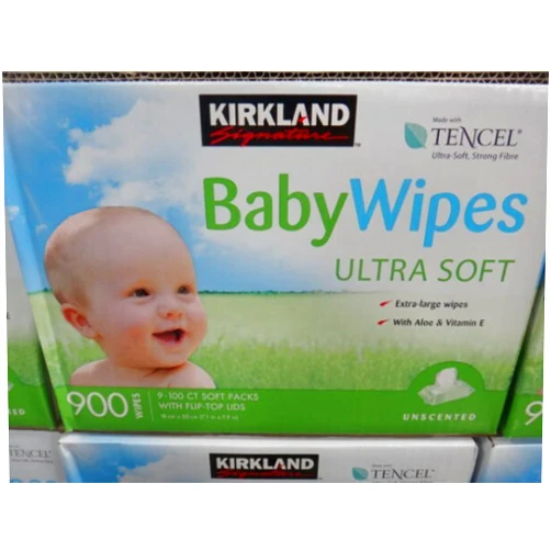 Kirkland Baby Wipes Unscented, 100 Count (Pack of 9)