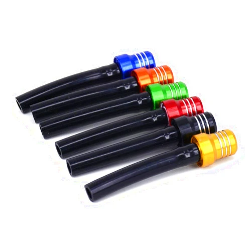 AnXin Breather Hose Gas Fuel Tank Cap Vent Hose Tube CNC Universal for ATV Quad CRF YZF RMZ KLX DRZ Dirt Pit Bike Motorcycle Aluminum Fuel 6 pcs Colorful