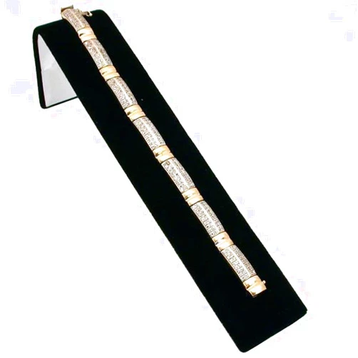 FindingKing Black Velvet Bracelet Display Ramp Jewelry Showcase 8